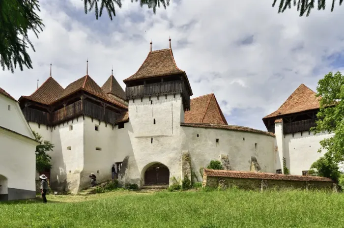 Framed Print : The Viscri fortified church was built by the Transylvanian Saxon community in Viscri Framed Print : The Viscri fortified church was built by the Transylvanian Saxon community in Viscri