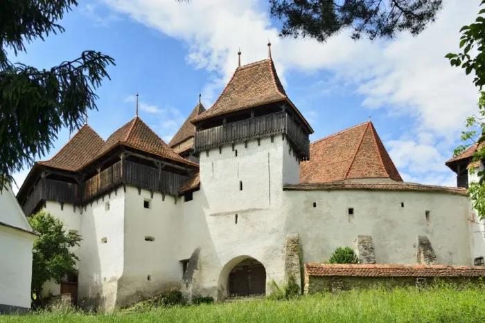 Framed Print : The Viscri fortified church was built by the Transylvanian Saxon community in Viscri Framed Print : The Viscri fortified church was built by the Transylvanian Saxon community in Viscri