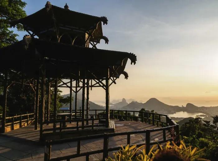 Framed Print : Vista Chinesa, Chinese Belvedere, Tijuca Forest National Park, Rio de Janeiro, Brazil
