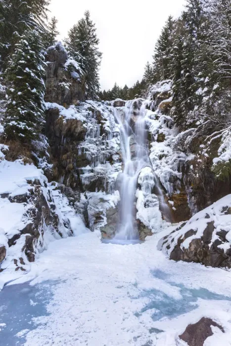 Framed Print : Vo waterfall near Schilpario iced in winter. Val di Scalve, Bergamo province Framed Print : Vo waterfall near Schilpario iced in winter. Val di Scalve, Bergamo province