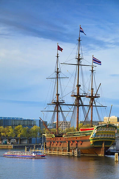 VOC ship of National Maritime Museum in Oosterdok, Amsterdam, Netherlands