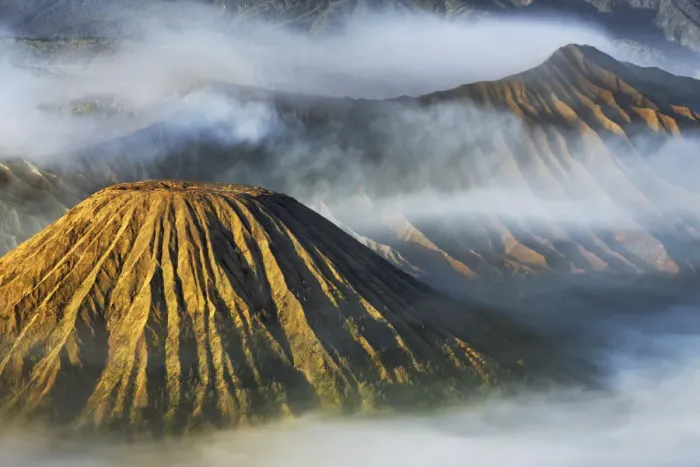 Framed Print : Volcanic landscape with Batok - Indonesia, Java, Tengger Caldera Framed Print : Volcanic landscape with Batok - Indonesia, Java, Tengger Caldera