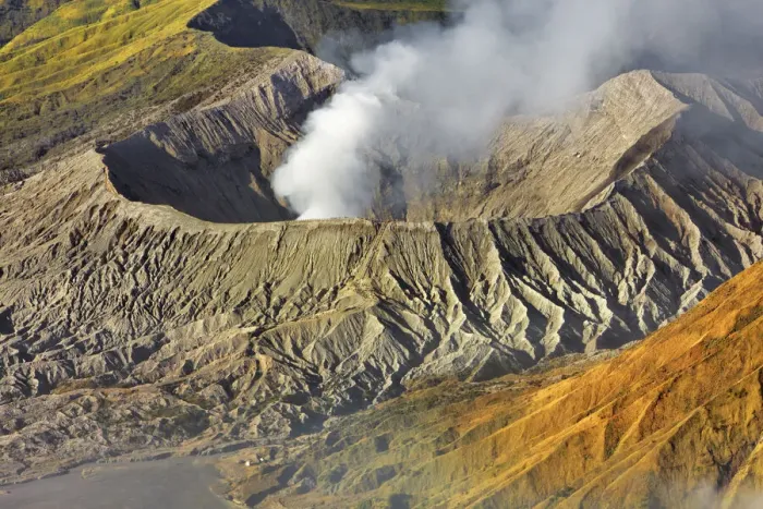 Framed Print : Volcanic landscape with Bromo - Indonesia, Java, Tengger Caldera Framed Print : Volcanic landscape with Bromo - Indonesia, Java, Tengger Caldera
