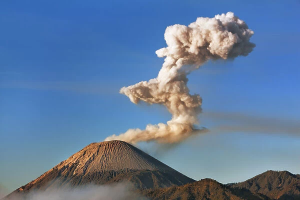 Volcanic landscape with Semeru - Indonesia, Java, Tengger Caldera
