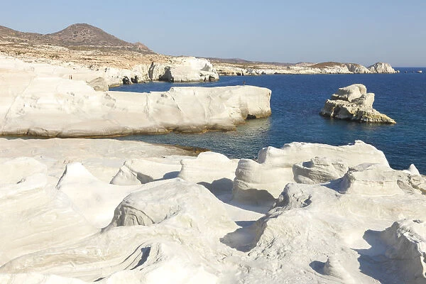 Volcanic Rock formations of Sarakiniko on Mlos, Cyclades, Greece