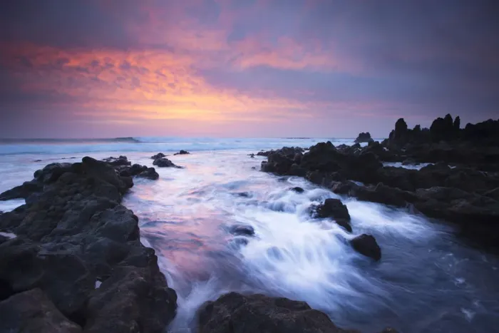 Framed Print : Volcanic rocks, Playa de Papagayo, Lanzarote, Canary Islands, Spain