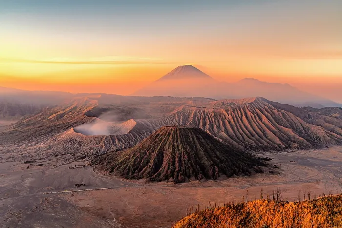 Framed Print : Volcanoes from Penanjakan viewpoint, Bromo Tengger Semeru National Park, East Java, Indonesia Framed Print : Volcanoes from Penanjakan viewpoint, Bromo Tengger Semeru National Park, East Java, Indonesia