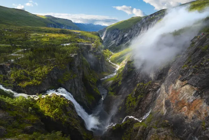 Framed Print : Voringfossen waterfall, Hordaland, Norway