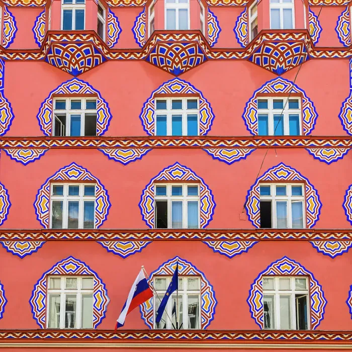 Framed Print : Vurnikova hisa (Vurnik House), Miklosiceva cesta street, Ljubljana, Slovenia Framed Print : Vurnikova hisa (Vurnik House), Miklosiceva cesta street, Ljubljana, Slovenia