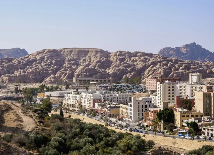 Framed Print : Wadi Musa, elevated view, Ma an Governorate, Jordan Framed Print : Wadi Musa, elevated view, Ma an Governorate, Jordan
