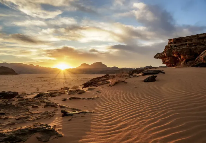 Framed Print : Wadi Rum at sunset, Aqaba Governorate, Jordan Framed Print : Wadi Rum at sunset, Aqaba Governorate, Jordan