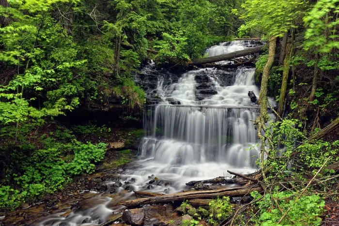 Framed Print : Wagner Falls, Wagner Falls Scenic Site, Alger County, Michigan, USA Framed Print : Wagner Falls, Wagner Falls Scenic Site, Alger County, Michigan, USA