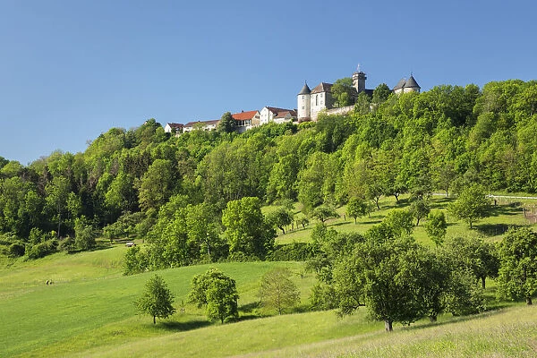 Waldenburg castle, Waldenburg, Hohenlohe, Baden-Wurttemberg, Germany