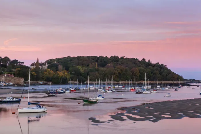 Framed Print : Wales, Conwy, The River Conwy at Dawn Framed Print : Wales, Conwy, The River Conwy at Dawn