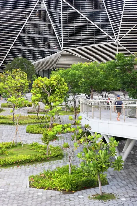 Framed Print : Walkway outside Kaohsiung Music Centre, Kaohsiung, Taiwan Framed Print : Walkway outside Kaohsiung Music Centre, Kaohsiung, Taiwan
