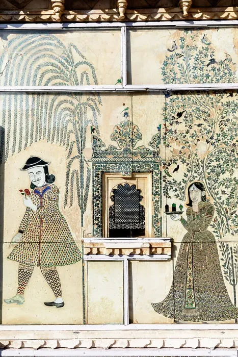 Framed Print : Wall Mosaic in the City Palace, Udaipur, Rajasthan, India, South Asia Framed Print : Wall Mosaic in the City Palace, Udaipur, Rajasthan, India, South Asia