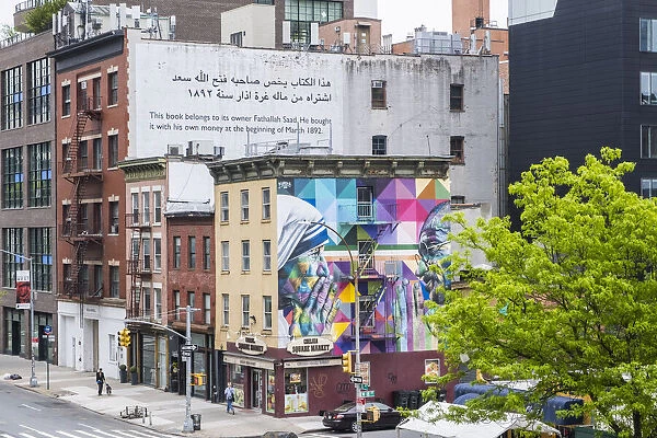 Wall mural, Chelsea, Manhattan, New York City, USA