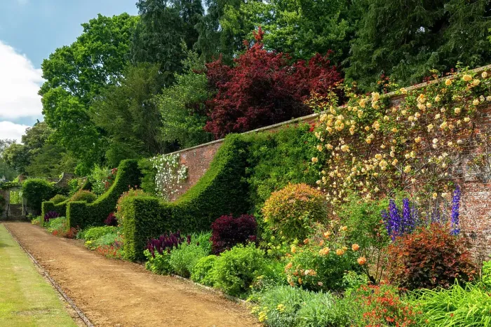 Framed Print : Walled Garden, Bowood House & Gardens, Derry Hill, Calne, Wiltshire, England