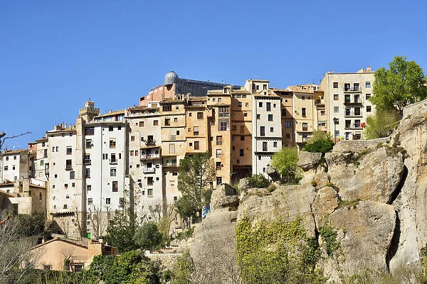 The walled town of Cuenca, a Unesco World Heritage Site. Castilla la Mancha, Spain