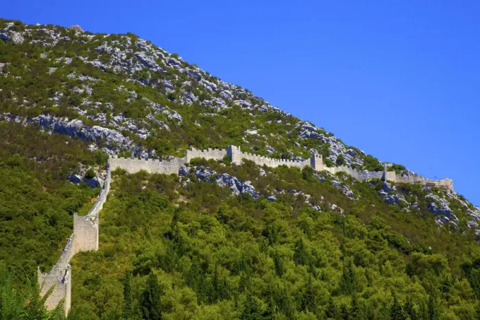 Framed Print : Walls of Ston, Ston, Dalmatia, Croatia Framed Print : Walls of Ston, Ston, Dalmatia, Croatia