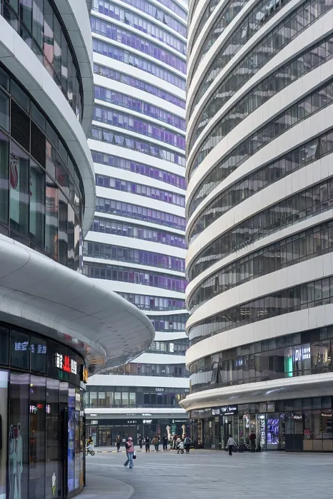 Framed Print : Wangjing SOHO complex, Chaoyang, Beijing, China Framed Print : Wangjing SOHO complex, Chaoyang, Beijing, China