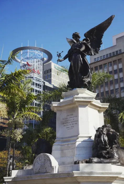 Framed Print : War memorial in downtown Durban, KwaZulu-Natal, South Africa