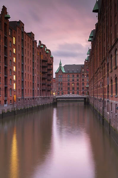 Warehouses in Speicherstadt (UNESCO World Heritage Site), Hamburg, Germany