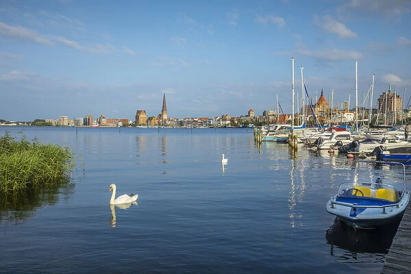 Warnow river & Rostock, Baltic Coast, Mecklenburg-Western Pomerania, Germany