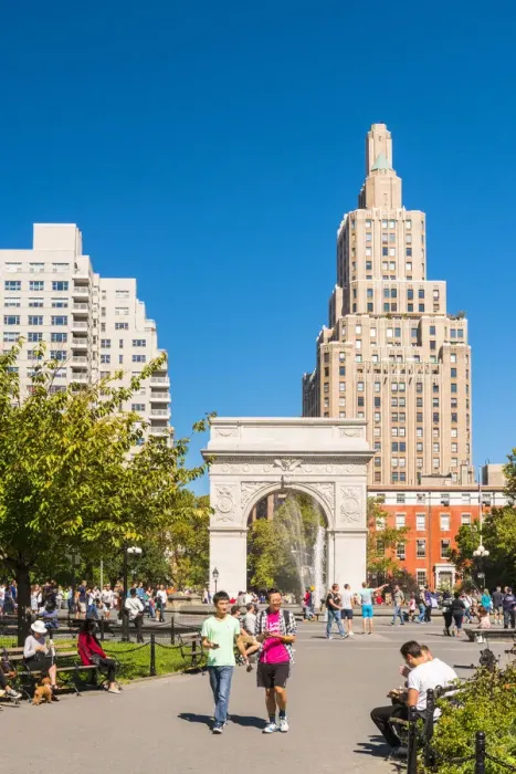 Framed Print : Washington Square park, New York, USA