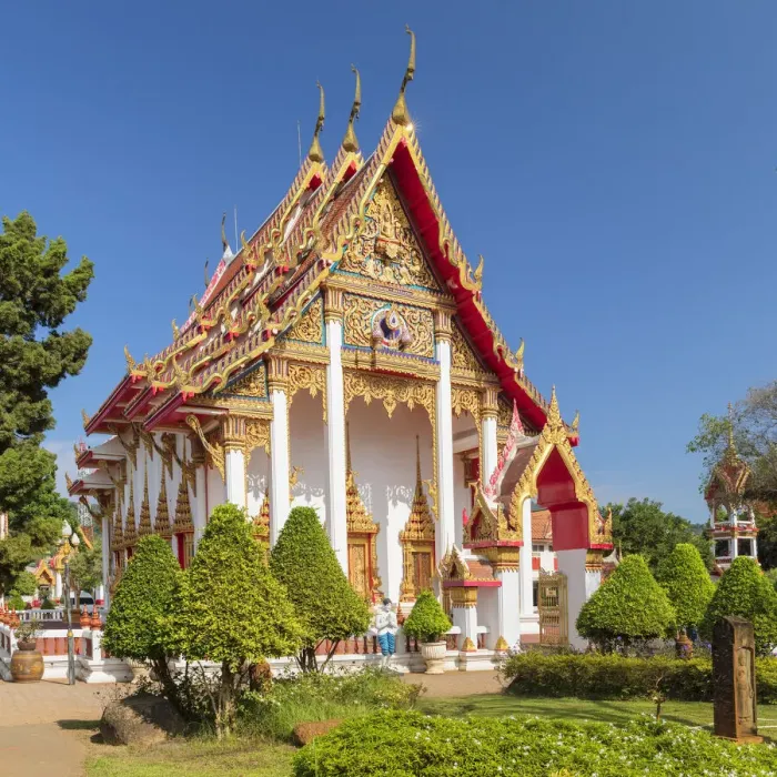 Framed Print : Wat Chalong temple, Phuket, Thailand Framed Print : Wat Chalong temple, Phuket, Thailand