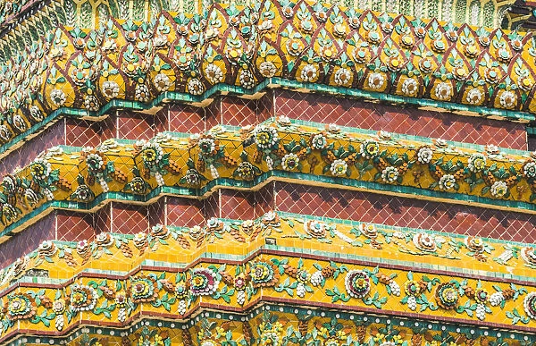 Wat Pho, Bangkok, Thailand. Architectural details