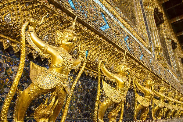 Wat Phra Kaew (Temple of the Emerald Buddha), Bangkok, Thailand