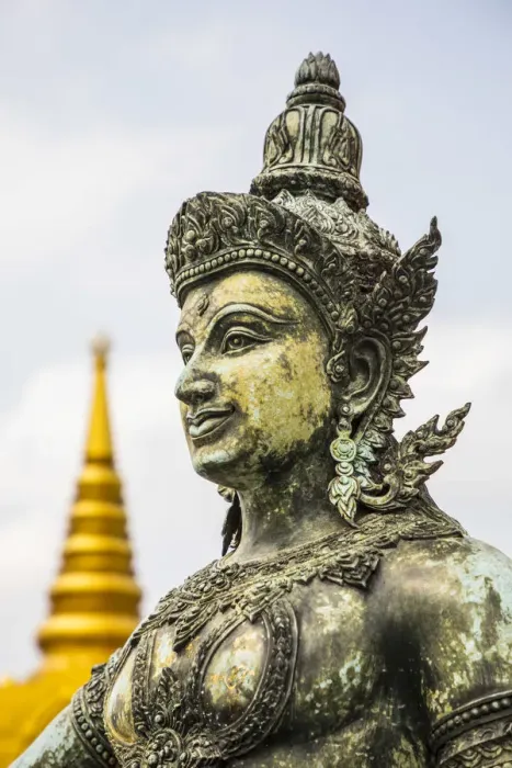 Framed Print : Wat Saket, Golden Mount, Bangkok, Thailand