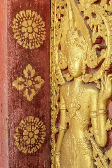 Framed Print : Wat Wisunarat, Luang Prabang (ancient capital of Laos on the Mekong river), Laos Framed Print : Wat Wisunarat, Luang Prabang (ancient capital of Laos on the Mekong river), Laos