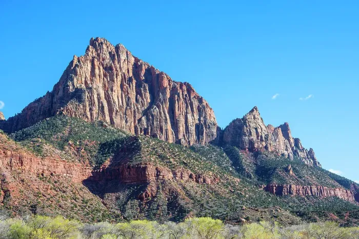 Framed Print : Watchman Mountain, Zion National Park, Utah, USA