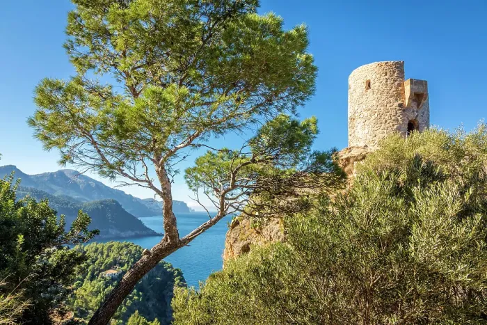 Framed Print : Former watchtower Torre del Verger, Banyalbufar, Serra de Tramuntana, Mallorca, Balearic Islands, Spain Framed Print : Former watchtower Torre del Verger, Banyalbufar, Serra de Tramuntana, Mallorca, Balearic Islands, Spain