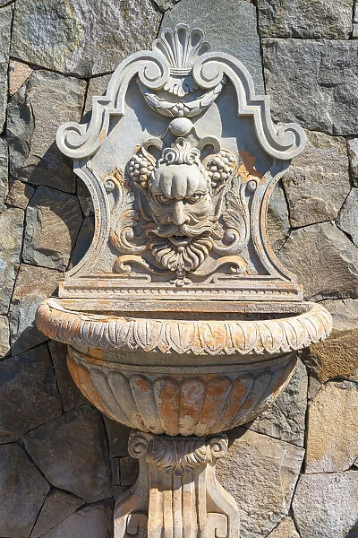 Detail of water fountain, Haras de Pirque winery, Pirque, Maipo Valley, Cordillera Province, Santiago Metropolitan Region, Chile