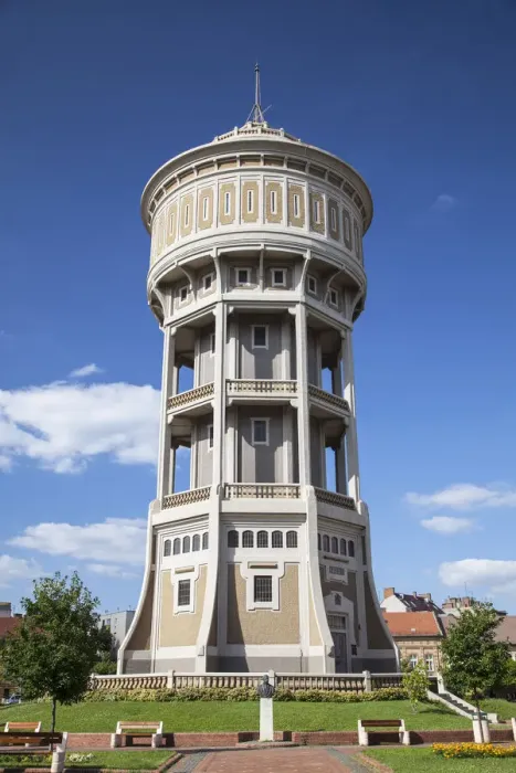 Framed Print : Water Tower, Szeged, Southern Plain, Hungary