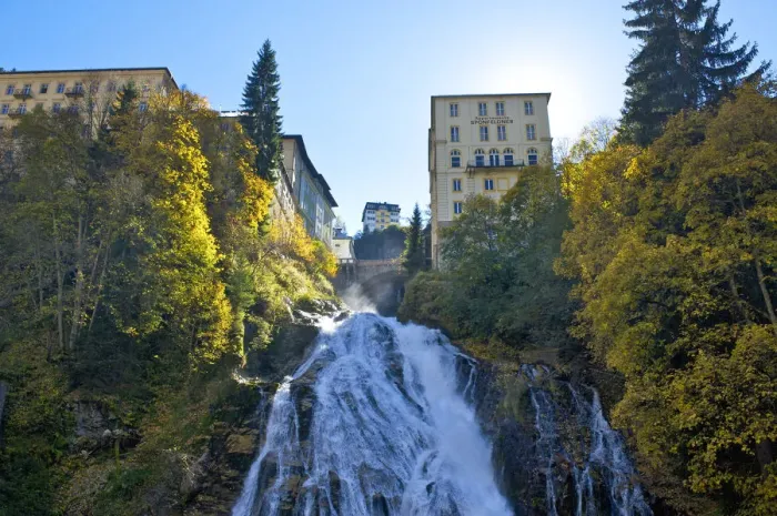 Framed Print : Waterfall, Bad Gastein, Pongau, Salzburger Land, Austria Framed Print : Waterfall, Bad Gastein, Pongau, Salzburger Land, Austria