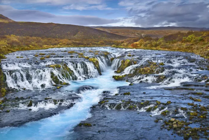 Framed Print : Waterfall Bruarfoss - Iceland, Southern Region, Bruarfoss Framed Print : Waterfall Bruarfoss - Iceland, Southern Region, Bruarfoss