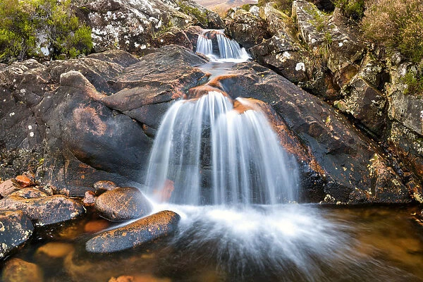 Waterfall, Glen Coe, Highlands, Scotland