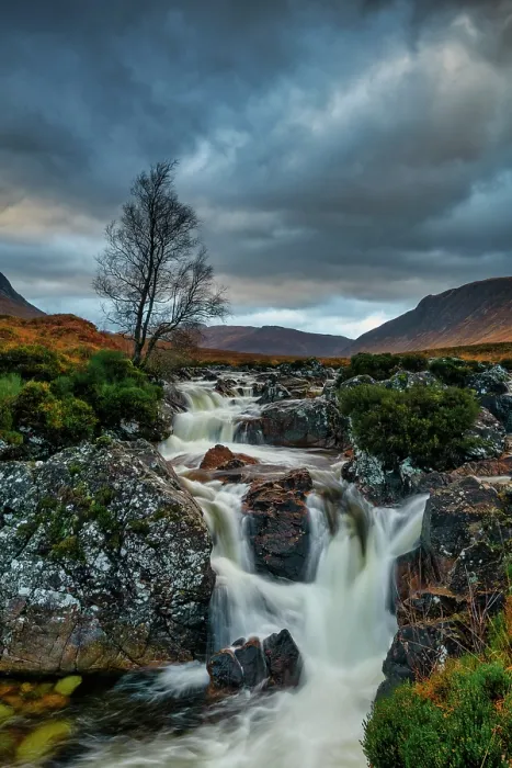 Framed Print : Waterfall, Glen Coe, Highlands, Scotland Framed Print : Waterfall, Glen Coe, Highlands, Scotland
