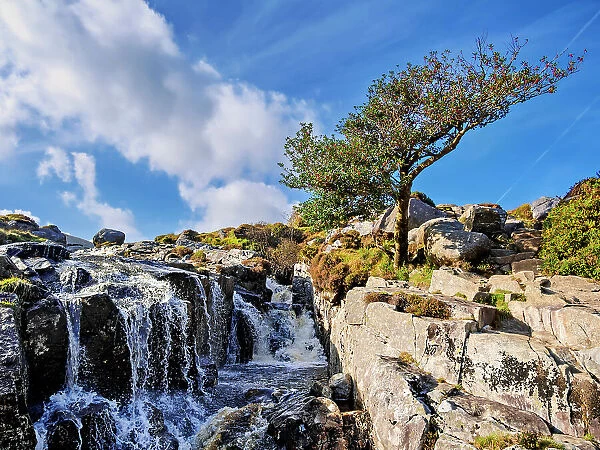 Waterfall at Glenealo Valley, Glendalough, County Wicklow, Ireland