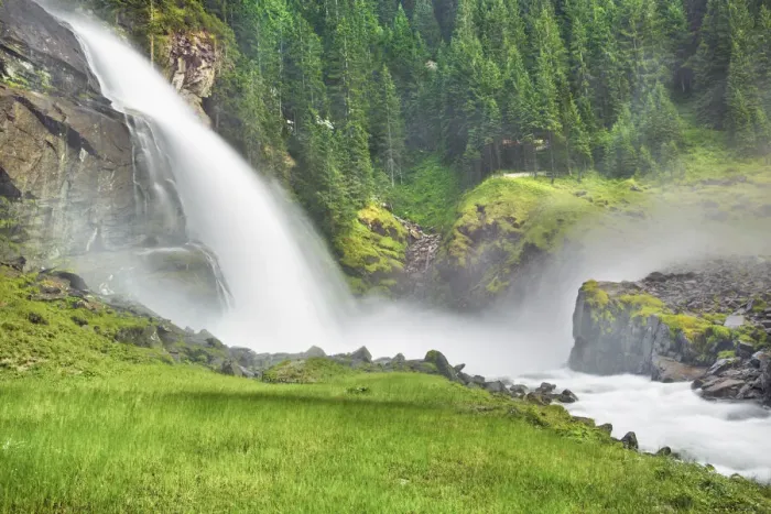 Framed Print : Waterfall in gorge - Austria, Salzburg, Zell am See, Krimml, Krimml Waterfalls Framed Print : Waterfall in gorge - Austria, Salzburg, Zell am See, Krimml, Krimml Waterfalls