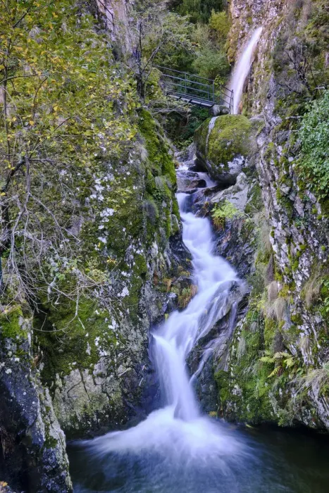 Framed Print : Waterfall on the Leandres stream, Poco do Inferno. Manteigas Framed Print : Waterfall on the Leandres stream, Poco do Inferno. Manteigas