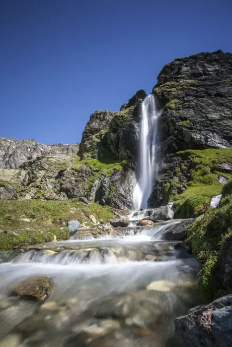 Framed Print : waterfall in Malenco Valley Lombardy, Italy Framed Print : waterfall in Malenco Valley Lombardy, Italy