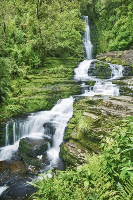 Framed Print : Waterfall McLean Falls - New Zealand, South Island, Otago, Clutha, Catlins, McLean Falls Framed Print : Waterfall McLean Falls - New Zealand, South Island, Otago, Clutha, Catlins, McLean Falls