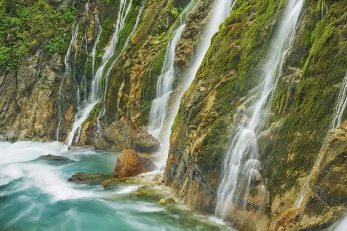 Framed Print : Waterfall and moss - Germany, Bavaria, Upper Bavaria, Berchtesgadener Land, Ramsau Framed Print : Waterfall and moss - Germany, Bavaria, Upper Bavaria, Berchtesgadener Land, Ramsau
