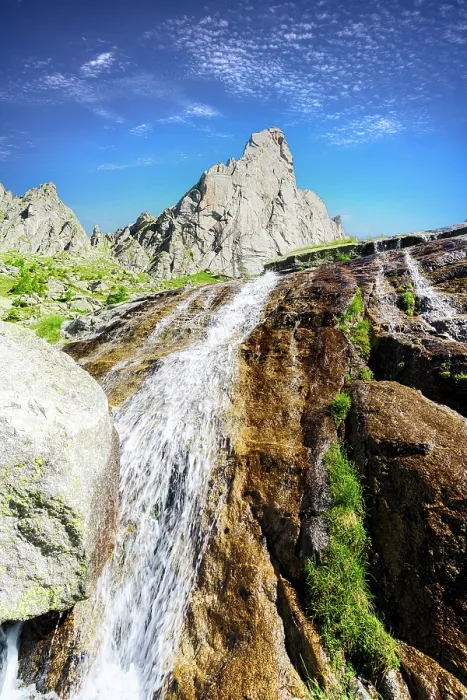 Framed Print : Waterfall near Picco Luigi Amedeo, Val Torrone, Val Masino, Valtellina, Province of Sondrio, Lombardy, Italy Framed Print : Waterfall near Picco Luigi Amedeo, Val Torrone, Val Masino, Valtellina, Province of Sondrio, Lombardy, Italy