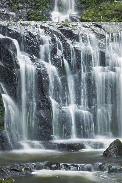 Waterfall Purakanui Falls - New Zealand, South Island, Otago, Clutha, Catlins, Owaka